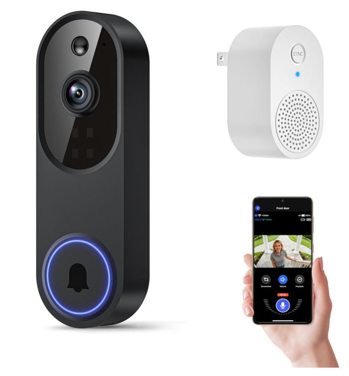 Orbitell Wireless Doorbell with Storage & Motion Detection