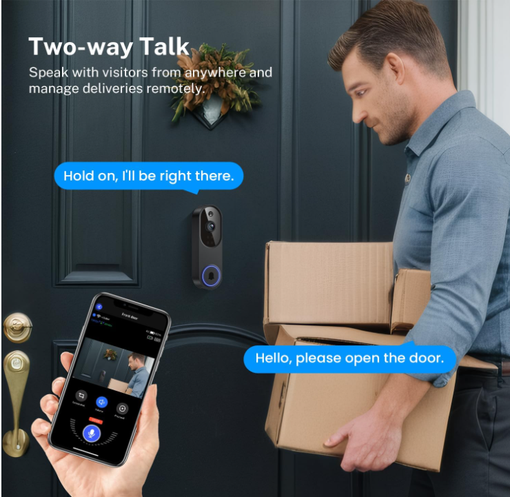Orbitell Wireless Doorbell with Storage & Motion Detection